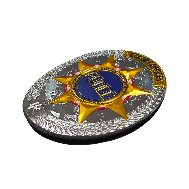 Source Manufacturer High Frequency Voltage Tpu Velcro Badge 3D Stereo Electroplating Tpu High Frequency Embossed Shoulder Badge Chest Badge